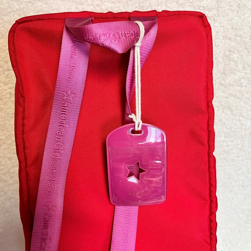 American Girl Red and Pink Doll Carrier
